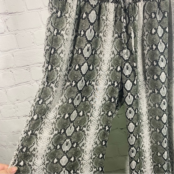 Show Me Your Mumu Snake Print Wide Leg Sheer Pants S - Picture 4 of 11